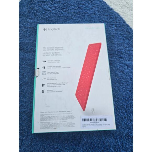 Logitech Keys-To-Go Wireless Bluetooth Keyboard for iPad, iPhone, Apple TV – NIB - Picture 2 of 4